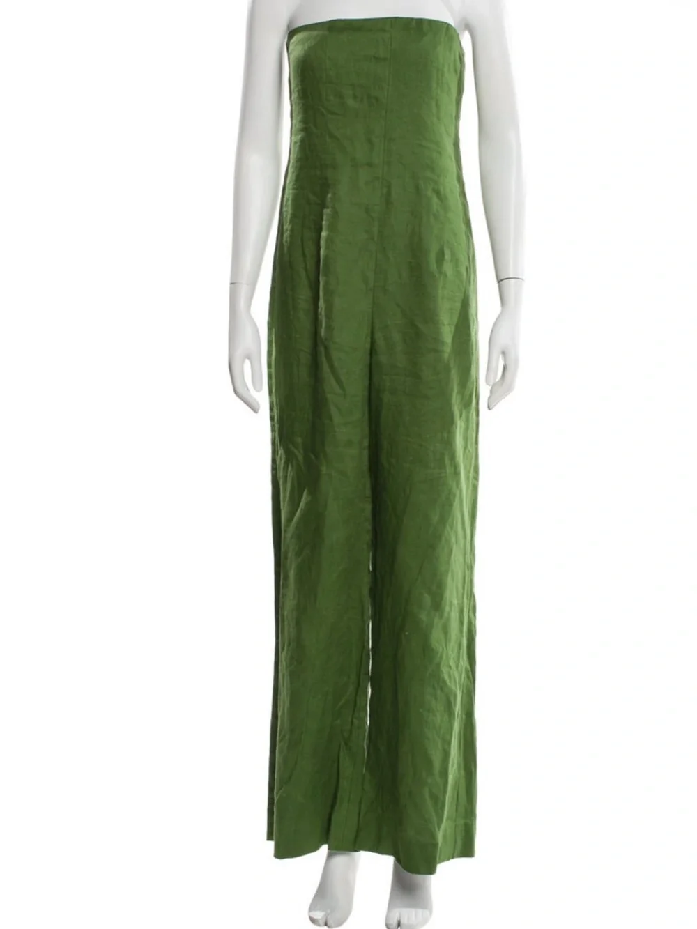 Reformation Linen Strapless Jumpsuit Size: M I US 6